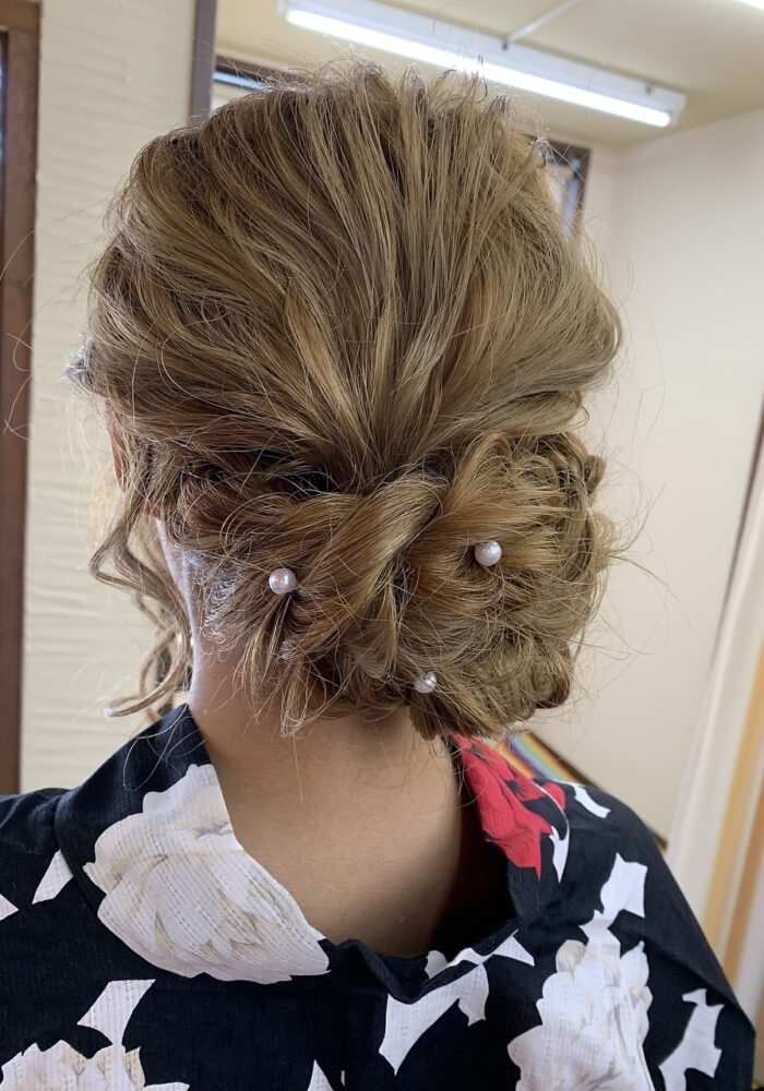 和服ヘアアレンジ